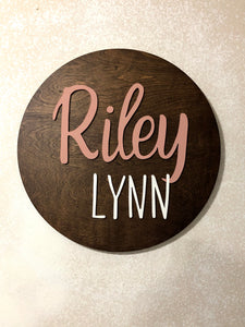 Custom Nursery Sign