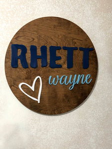 Custom Nursery Sign